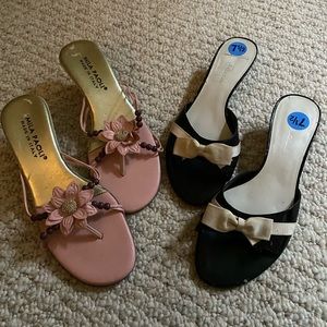 Lot of two:  Mila Pailin & Angiolini sandals
